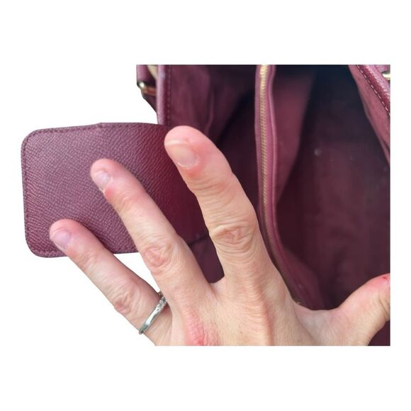 Coach Margot Carryall Crossgrain Leather Satchel Crossbody Bag no bag charm - Picture 11 of 11